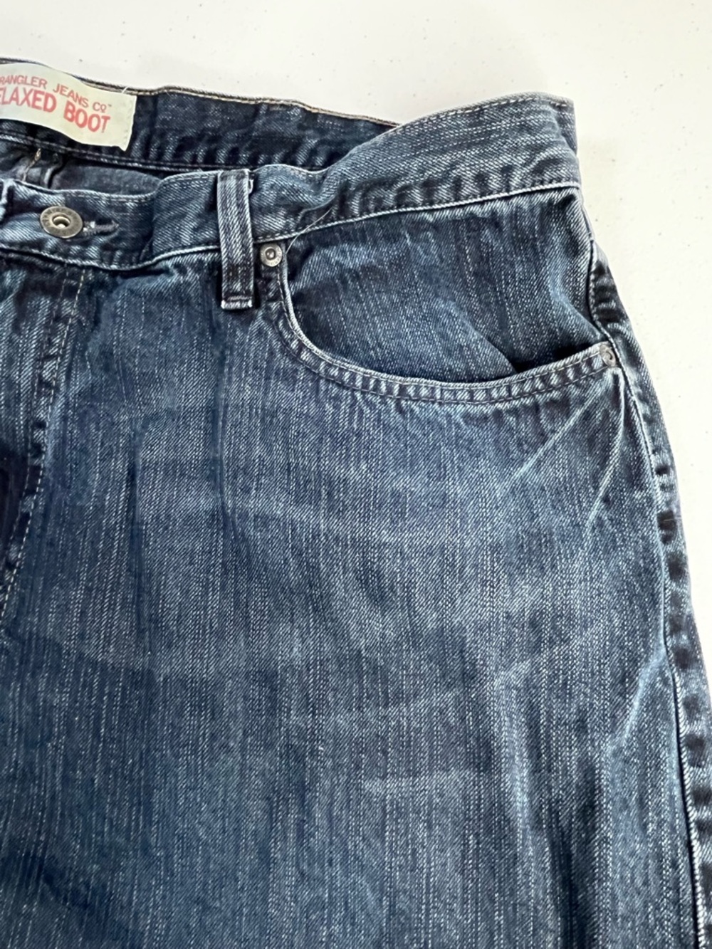 Wrangler Men’s Relaxed Boot Jeans - Wash Blue. 40 X 30, - Picture 8 of 13